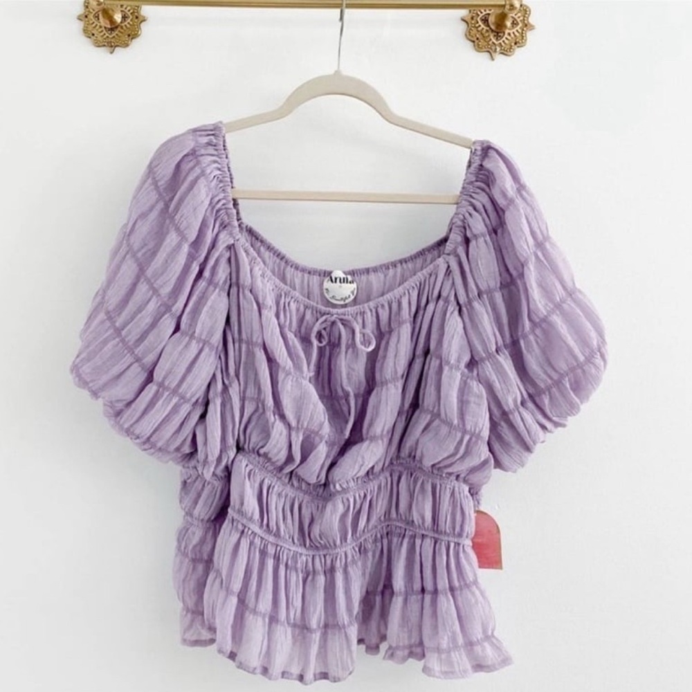 Arula Puff Sleeve Blouse 2X